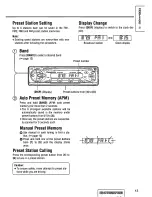 Предварительный просмотр 13 страницы Panasonic CQ-DPX152 Operating Instructions Manual