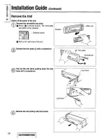 Предварительный просмотр 26 страницы Panasonic CQ-DPX152 Operating Instructions Manual