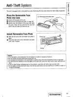 Предварительный просмотр 27 страницы Panasonic CQ-DPX152 Operating Instructions Manual