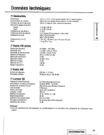 Предварительный просмотр 49 страницы Panasonic CQ-DPX152 Operating Instructions Manual