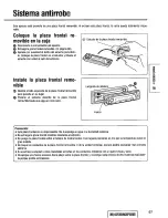 Предварительный просмотр 67 страницы Panasonic CQ-DPX152 Operating Instructions Manual