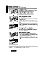 Preview for 8 page of Panasonic CQ-DPX33 Operating Instructions Manual