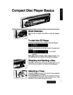 Preview for 9 page of Panasonic CQ-DPX33 Operating Instructions Manual