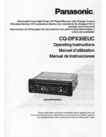 Panasonic CQ-DPX35 Operating Instructions Manual предпросмотр