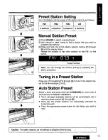 Предварительный просмотр 13 страницы Panasonic CQ-DPX35 Operating Instructions Manual