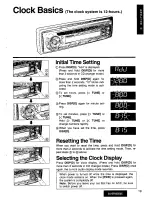 Предварительный просмотр 19 страницы Panasonic CQ-DPX35 Operating Instructions Manual