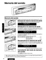 Предварительный просмотр 62 страницы Panasonic CQ-DPX35 Operating Instructions Manual