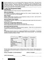 Предварительный просмотр 2 страницы Panasonic CQ-DPX40 Operating Instructions Manual