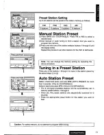 Предварительный просмотр 11 страницы Panasonic CQ-DPX40 Operating Instructions Manual