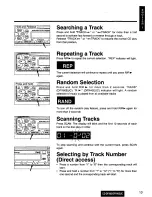 Предварительный просмотр 13 страницы Panasonic CQ-DPX40 Operating Instructions Manual