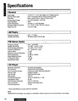 Предварительный просмотр 28 страницы Panasonic CQ-DPX40 Operating Instructions Manual