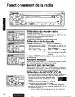 Предварительный просмотр 32 страницы Panasonic CQ-DPX40 Operating Instructions Manual