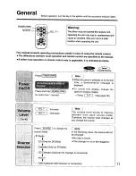 Предварительный просмотр 11 страницы Panasonic CQ-DRX900 Operating Instructions Manual