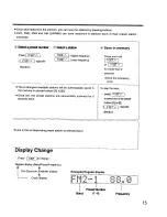 Предварительный просмотр 15 страницы Panasonic CQ-DRX900 Operating Instructions Manual