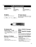 Предварительный просмотр 17 страницы Panasonic CQ-DRX900 Operating Instructions Manual