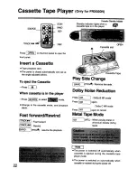 Предварительный просмотр 22 страницы Panasonic CQ-DRX900 Operating Instructions Manual