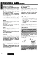 Предварительный просмотр 34 страницы Panasonic CQ-DRX900U Operating Instructions Manual