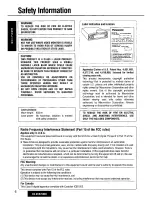 Предварительный просмотр 6 страницы Panasonic CQ-DVR7000U Operating Manual