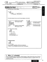 Предварительный просмотр 33 страницы Panasonic CQ-DVR7000U Operating Manual