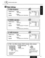 Предварительный просмотр 47 страницы Panasonic CQ-DVR7000U Operating Manual