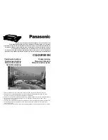 Preview for 1 page of Panasonic CQ-DVR909N Operating Instructions Manual