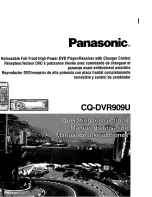 Предварительный просмотр 1 страницы Panasonic CQ-DVR909U Operating Instructions Manual