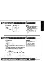 Предварительный просмотр 37 страницы Panasonic CQ-DVR909U Operating Instructions Manual