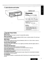 Предварительный просмотр 7 страницы Panasonic CQ-DVR909U Operating Manual