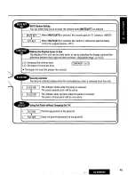 Предварительный просмотр 49 страницы Panasonic CQ-DVR909U Operating Manual