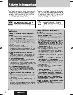 Предварительный просмотр 2 страницы Panasonic CQ-DX100W Operating Instructions Manual