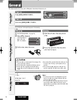 Предварительный просмотр 14 страницы Panasonic CQ-DX100W Operating Instructions Manual