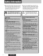 Предварительный просмотр 2 страницы Panasonic CQ-DX200W Operating Instructions Manual