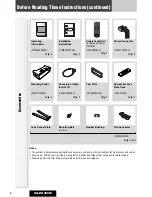 Предварительный просмотр 6 страницы Panasonic CQ-DX200W Operating Instructions Manual