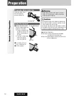 Предварительный просмотр 12 страницы Panasonic CQ-DX200W Operating Instructions Manual