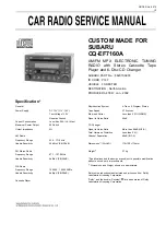 Предварительный просмотр 1 страницы Panasonic CQ-EF7160A Service Manual