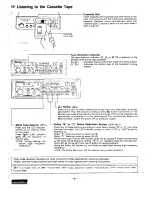 Предварительный просмотр 7 страницы Panasonic CQ-F50EE Operating Instructions Manual