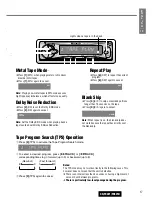 Preview for 17 page of Panasonic CQ-FX321N Operating Instructions Manual