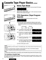 Предварительный просмотр 14 страницы Panasonic CQ-FX35 Operating Operating Manual