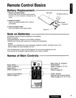 Предварительный просмотр 19 страницы Panasonic CQ-FX35 Operating Operating Manual