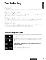 Предварительный просмотр 29 страницы Panasonic CQ-FX35 Operating Operating Manual