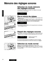 Предварительный просмотр 44 страницы Panasonic CQ-FX35 Operating Operating Manual