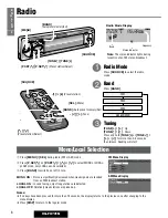 Предварительный просмотр 8 страницы Panasonic CQ-FX721N Operating Instructions Manual