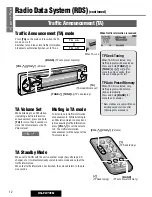 Предварительный просмотр 12 страницы Panasonic CQ-FX721N Operating Instructions Manual