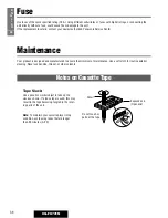 Предварительный просмотр 36 страницы Panasonic CQ-FX721N Operating Instructions Manual