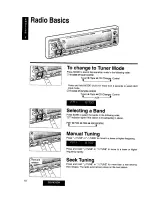 Предварительный просмотр 9 страницы Panasonic CQ-FX75EW Operating Instructions Manual