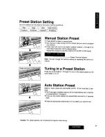 Предварительный просмотр 10 страницы Panasonic CQ-FX75EW Operating Instructions Manual