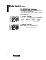 Предварительный просмотр 11 страницы Panasonic CQ-FX75EW Operating Instructions Manual