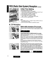 Предварительный просмотр 15 страницы Panasonic CQ-FX75EW Operating Instructions Manual