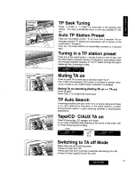 Предварительный просмотр 16 страницы Panasonic CQ-FX75EW Operating Instructions Manual