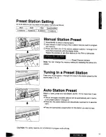 Предварительный просмотр 10 страницы Panasonic CQ-FX85LEN Operating Instructions Manual